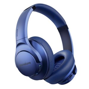 Soundcore Anker Life Q20 Hybrid Active Noise Cancelling Headphones, Wireless Over Ear Bluetooth Headphones, 60H Playtime, Hi-Res Audio, Deep Bass, Foam Ear Cups, Travel, Office, USB-C Charging