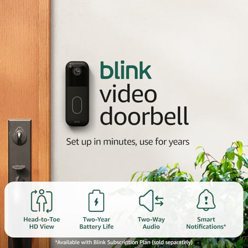 Blink Video Doorbell (newest model) – Head-to-toe HD view, two-year battery life, and simple setup. Required Sync Module not included – Add-On (Black) - Image 2