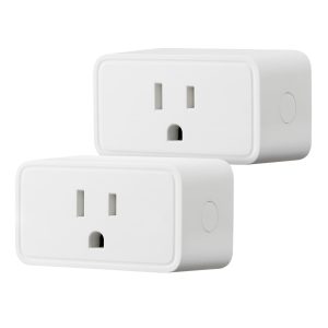 Amazon Basics Smart Plug, Works with Alexa Only, 2.4 GHz Wi-Fi, No Hub Required, 2 Pack, White
