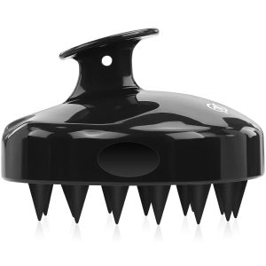 611X1uTS9uL FREATECH Scalp Massager Hair Growth, Scalp Scrubber Shampoo Brush with Soft Silicone Bristles for Dandruff Removal and Hair Care, Wet & Dry Hair Massager Scalp Exfoliator for All Hair Types, Black