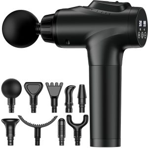 61XeBd17zqL APHERMA Massage Gun, Muscle Massage Gun for Athletes Handheld Electric Deep Tissue Back Massager, Percussion Massage Device for Pain Relief with 30 Speed Levels 9 Heads