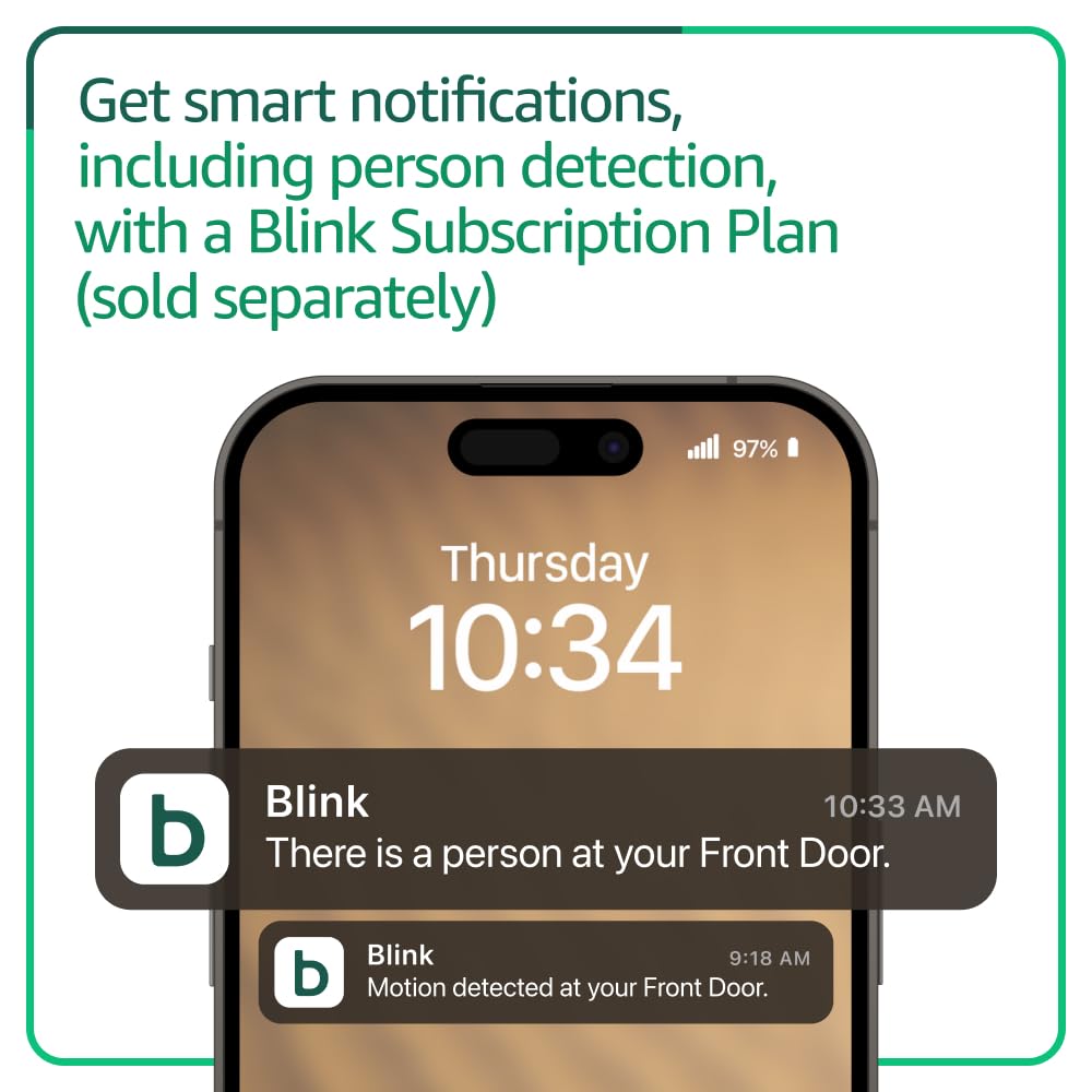 Blink Video Doorbell (newest model) – Head-to-toe HD view, two-year battery life, and simple setup. Required Sync Module not included – Add-On (Black) - Image 3