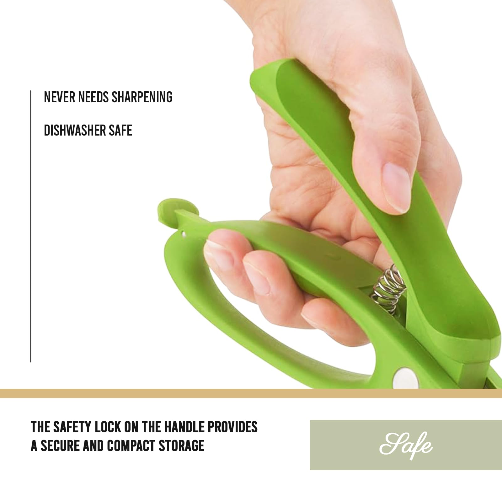 Trudeau Toss and Chop Salad Tongs, Stainless Steel - Multi-Function Salad Servers for Easy Tossing, Chopping, and Mixing - Durable and Ergonomic Design for Kitchen Use - Image 2