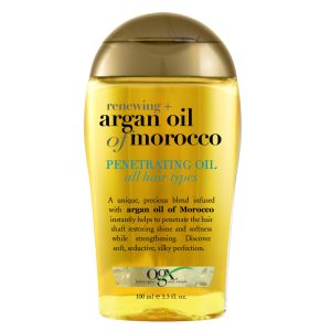 710EpdZfzQL OGX Renewing + Argan Oil of Morocco, Cold-Pressed Argan Oil for Hair Penetrating Treatment & Shine, Moisturizing & Strengthening Silky Oil for All Hair Types, Paraben & Sulfate Free, 3.3 fl oz