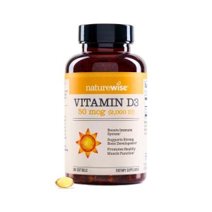 71MzClmXQxL NatureWise Vitamin D3 2000iu (50 mcg) 1-Year Supply for Immune Support, Healthy Muscle Function, and Bone Health - Non-GMO, Gluten Free in Organic Extra Virgin Olive Oil, (Mini Softgel), 360 Count