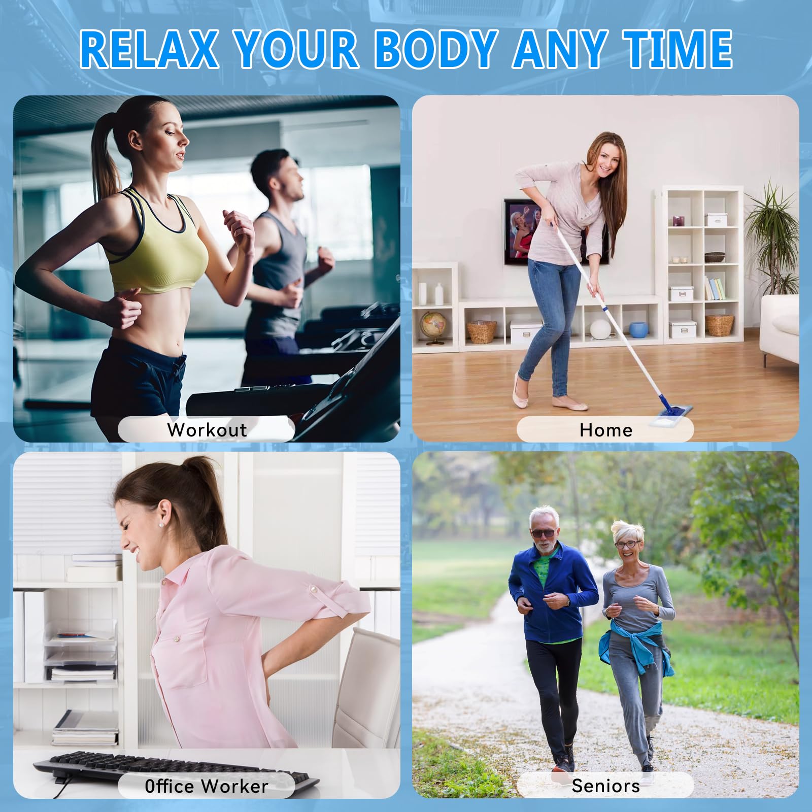 APHERMA Massage Gun, Muscle Massage Gun for Athletes Handheld Electric Deep Tissue Back Massager, Percussion Massage Device for Pain Relief with 30 Speed Levels 9 Heads - Image 3