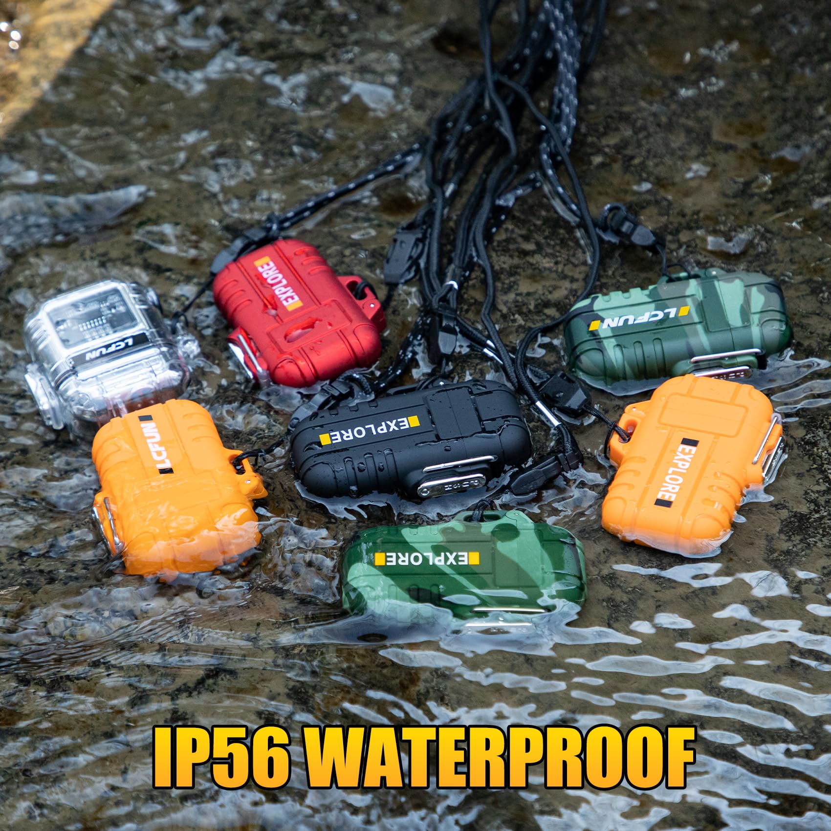 LcFun Electric Lighter Windproof Dual Arc USB Rechargeable Flameless Plasma Lighters Waterproof Matches for Camping Hiking Survival Tactical Gear Stocking Stuffers Gifts for Men Fathers Husband - Image 13