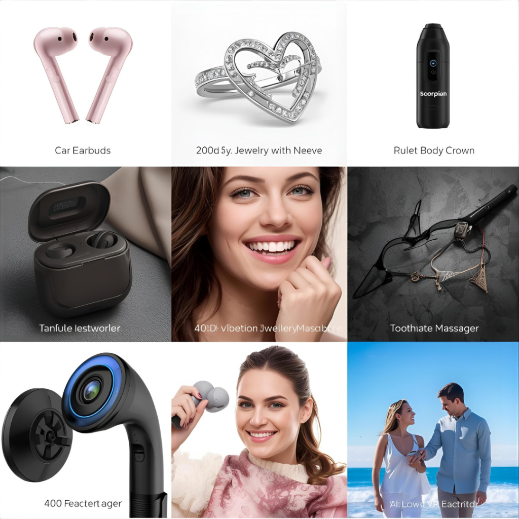 Top 8 Smart Gadgets 2025 – Wireless Earphones, Beauty Devices, VR Glasses, Body Cameras, and Massagers