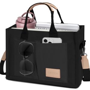 Tote Bags for Women Canvas Tote Purse Crossbody with Pockets Top Handle Shoulder Satchel Bag for Women