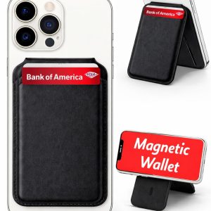 BIX for magsafe wallet men - magnetic wallet for iphone - magnetic phones wallets - iphone wallets magsafe - compatible with mag safe stand - for magsafe card holder - magnetics card holder for mobile