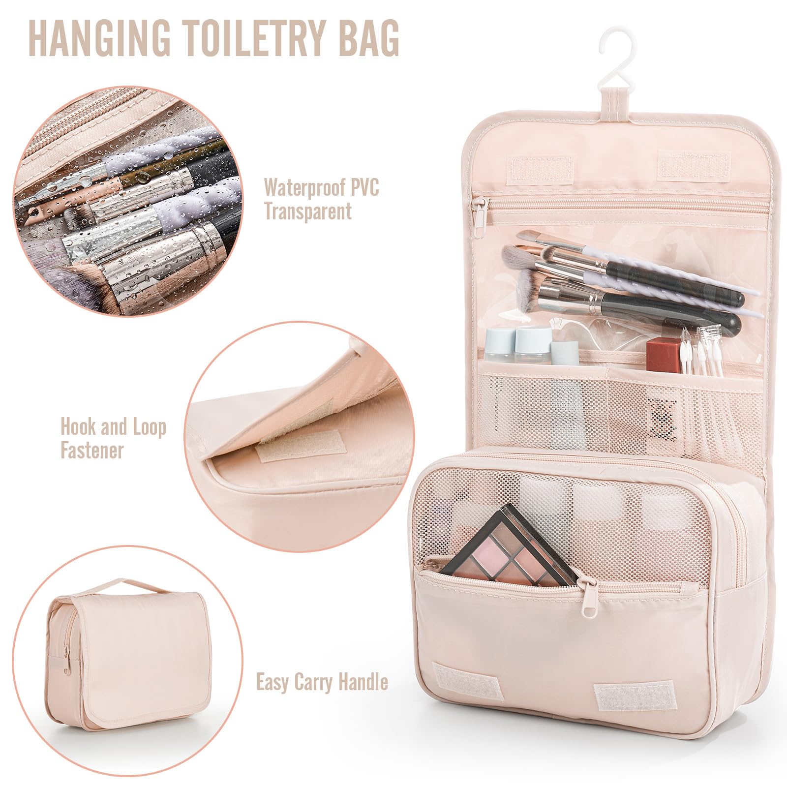 Veken 8 Set Packing Cubes, Gifts for Women Mom Her, Christmas Personalized Cruise Ship Travel Essentials Accessories for Beach Vacation, Suitcase Organizer Bags for Luggage with Hanging Toiletry Bag - Image 8