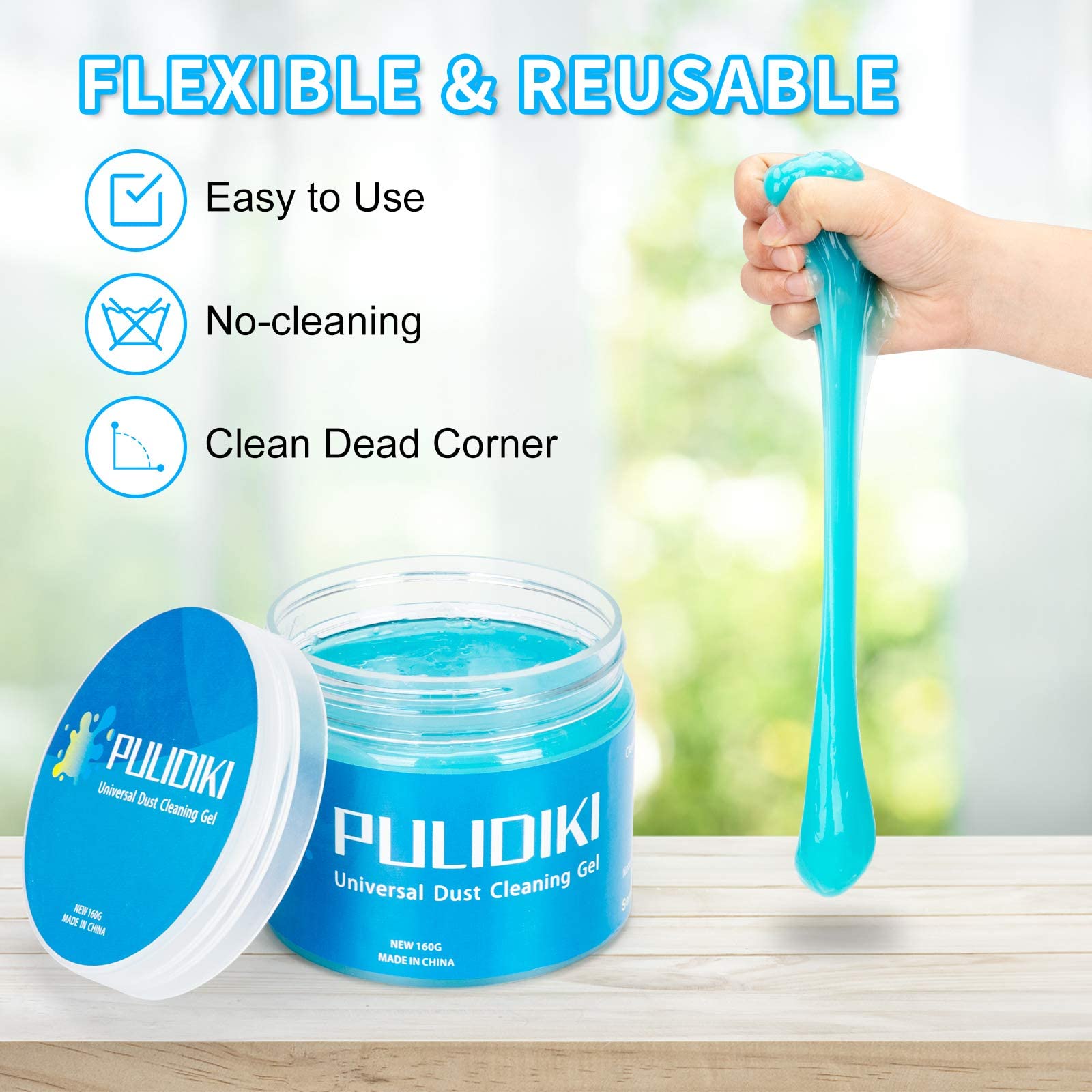 PULIDIKI Car Cleaning Gel Clean Putty Car Interior Cleaner Slime Auto Detail Tools Kit Supplies Car Accessories Christmas Stocking Stuffers Gifts for Men Women White Elephant Gifts Adults Teens - Image 4